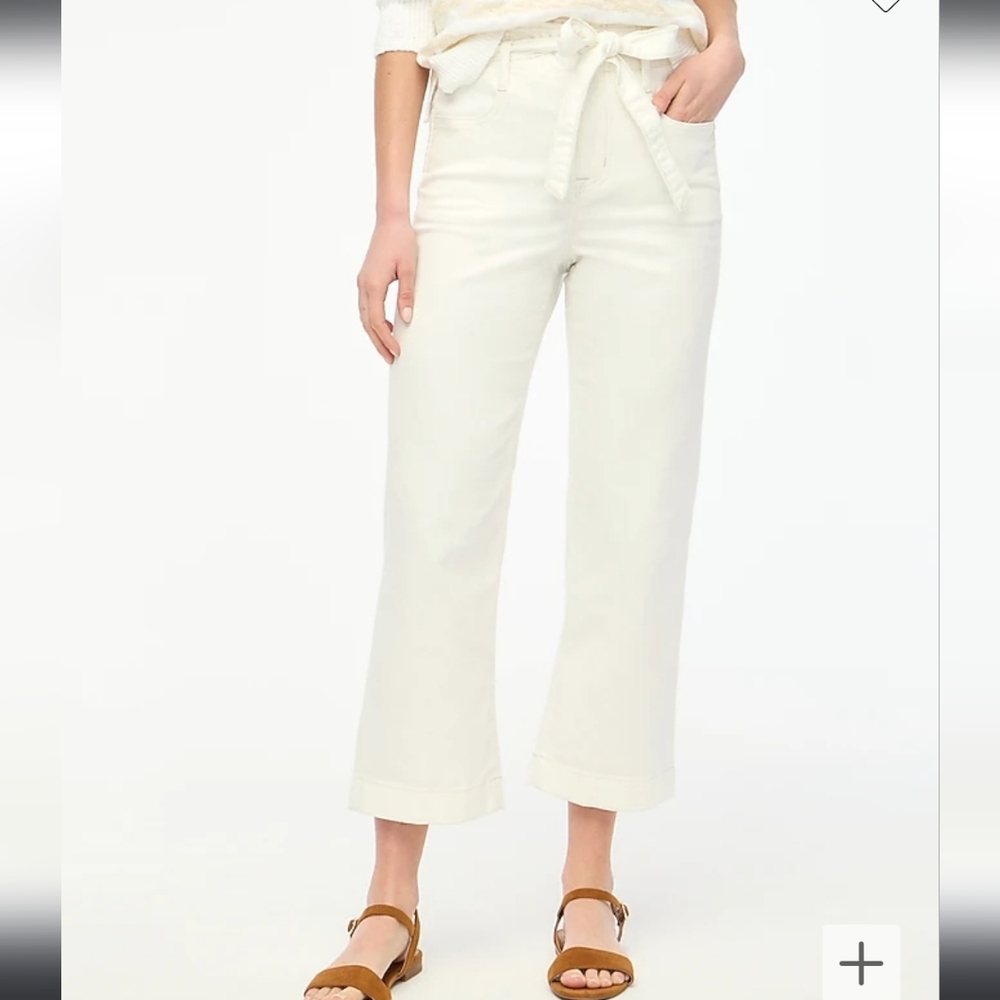 J Crew Factory white paper-bag jean  Sz 29  NWT BY907